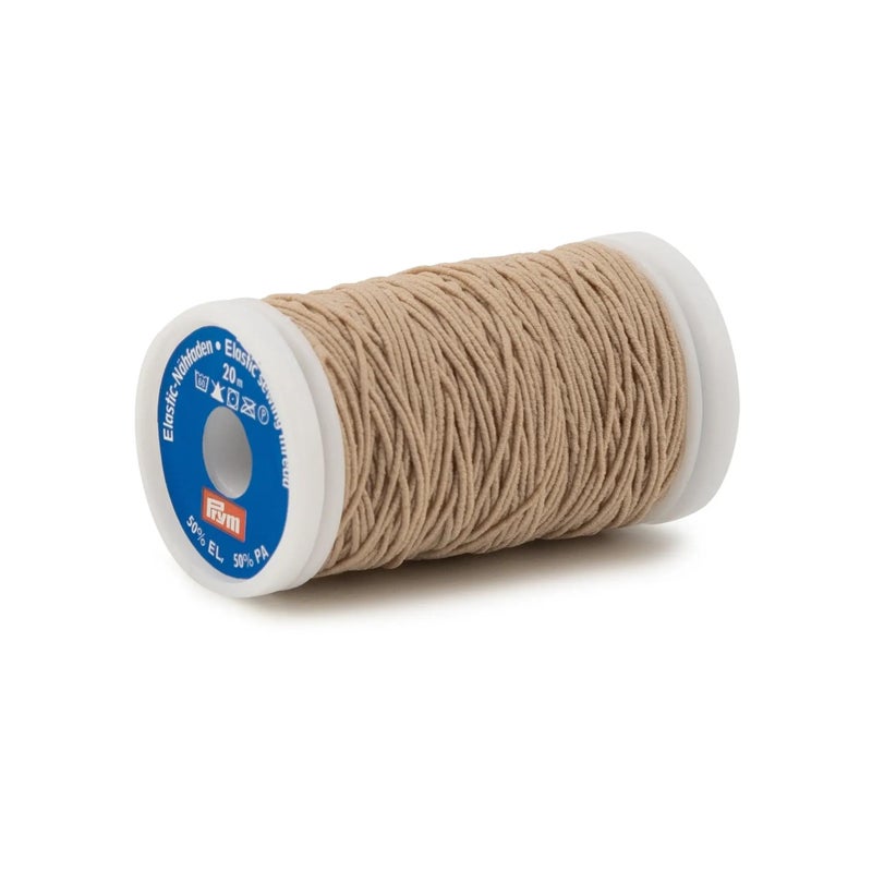 Prym Elastic Sewing Thread, Sand, 22 YD (20 M) - Image 2